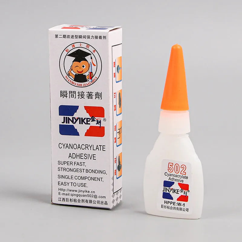 Instant strong adhesive glue tube for shoe repair in 3g and 8g sizes