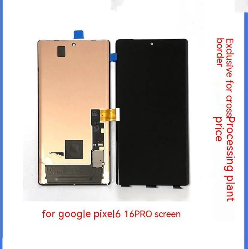 Pixel 6PRO LCD touch screen display assembly showing front display surface and connector details