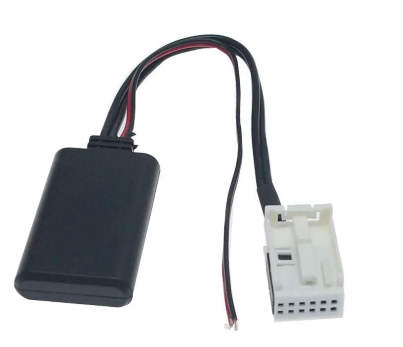 Bluetooth audio adapter cable for Citroen and Peugeot car stereos with RD4 units.