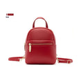 Soft PU mini backpack in street trend style with three-dimensional pocket and contrast colour details