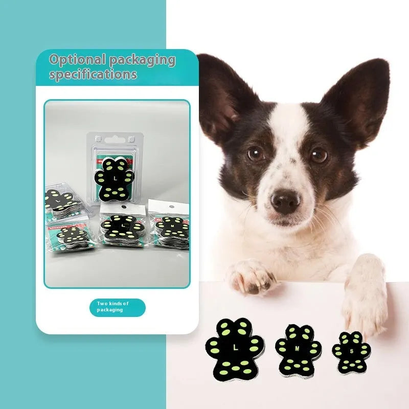 Breathable invisible claw pad footstickers for dog walking protection in S and M sizes