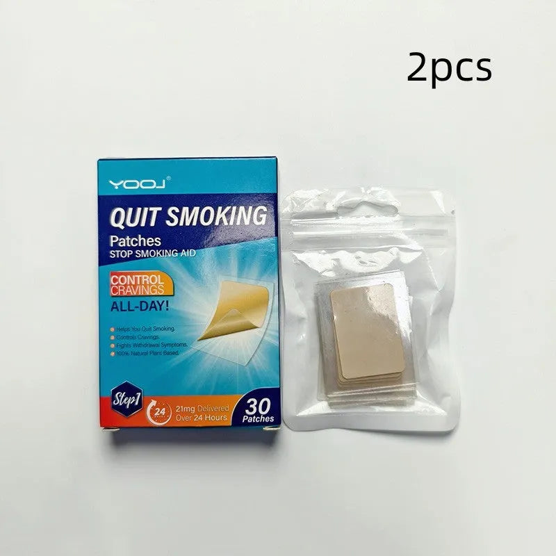 30 piece plant extract nicotine patches in box for smoking cessation