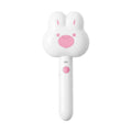 Rechargeable cat steam brush grooming tool with cartoon design in green, pink, or white colours