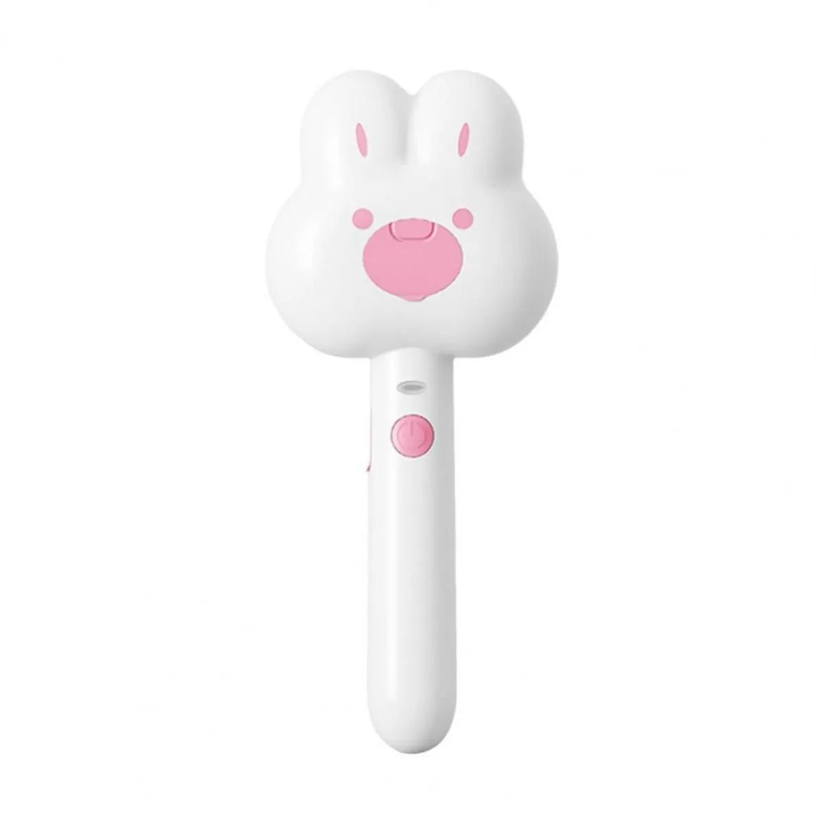 Rechargeable cat steam brush grooming tool with cartoon design in green, pink, or white colours