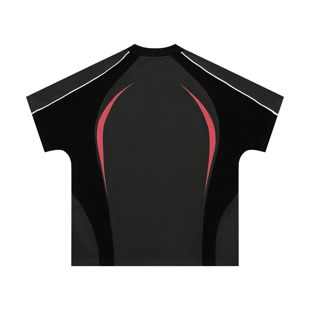 Men's loose fit t-shirt with colour matching letters print in black or apricot colour