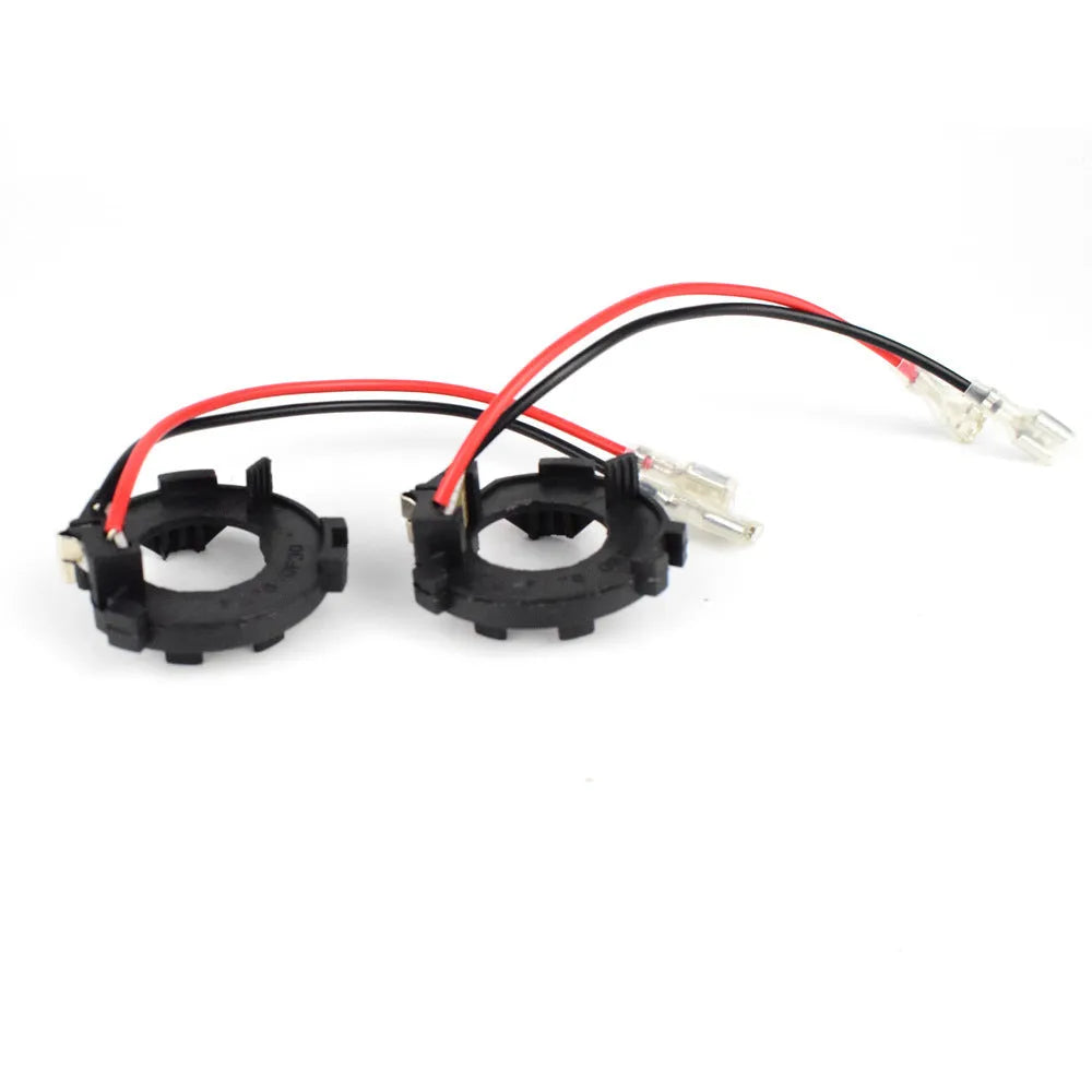 Black H7 LED headlight adapter bracket for Volkswagen Golf 5, MK5, GTI and Jetta conversion