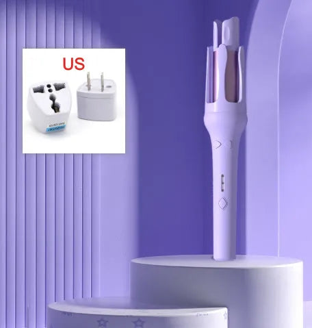 Automatic hair curler with 32mm curling barrel in white or chigo colour options