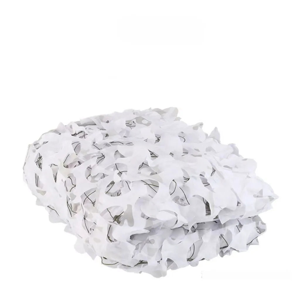 Green camouflage net cover with camp pattern for military and outdoor use