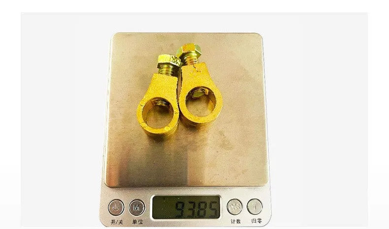 Pure copper car battery wiring clamp with clamping mechanism for battery terminal connections