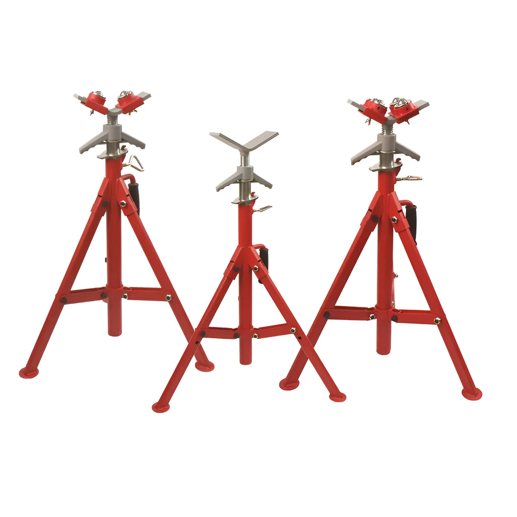 V-head metal pipe bracket with ball fittings for steel pipe support in multiple configurations