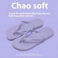 Foldable flat slippers with a non-slip PVC sole and hollow-out design in orange, purple, black, and white.