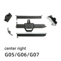 BMW centre dashboard air vent trim for G05 X5 G06 X6 G07 X7 models in black plastic