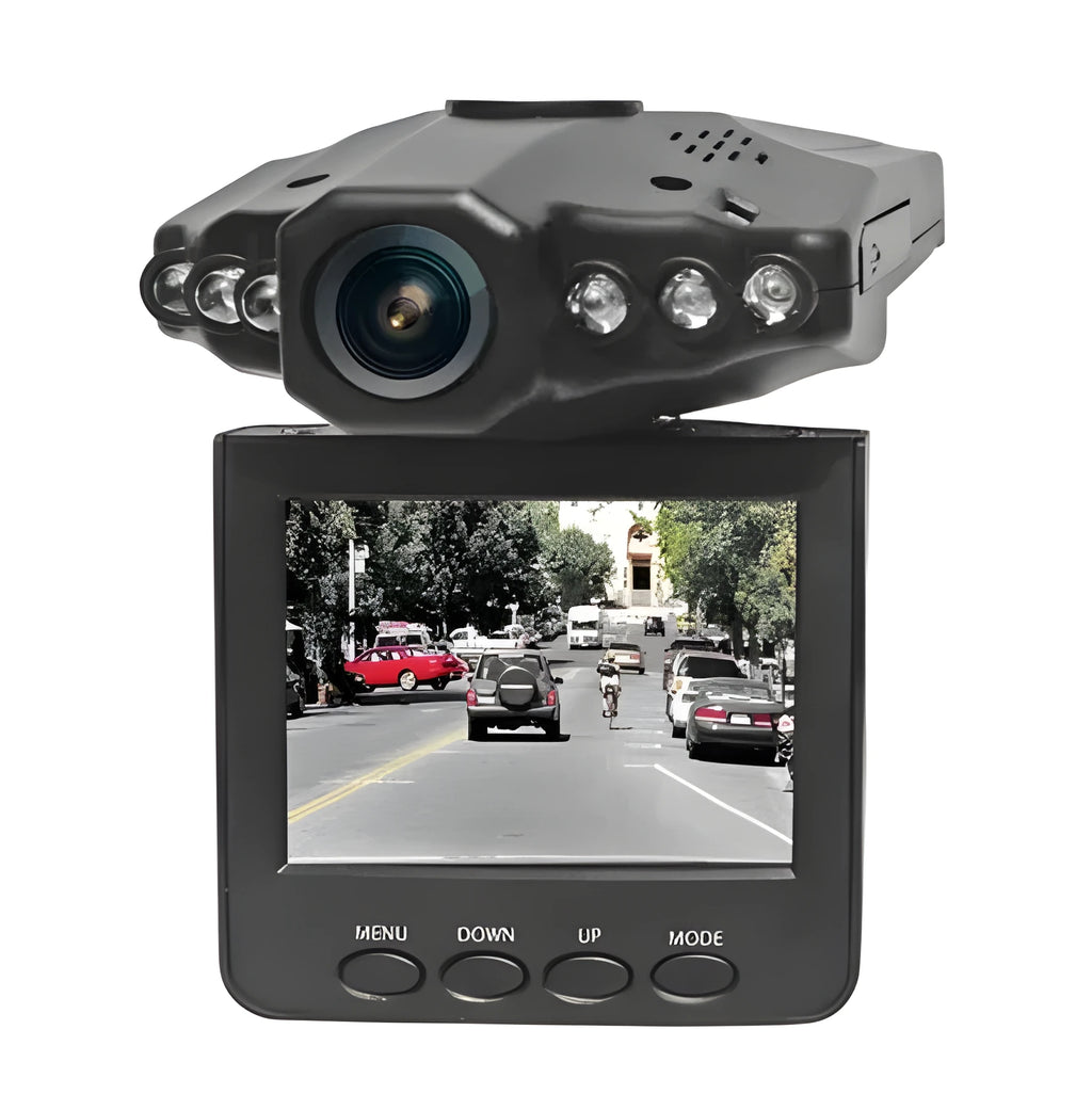 H198 HD car dashboard camera with infrared night vision lights and 2.4-inch screen