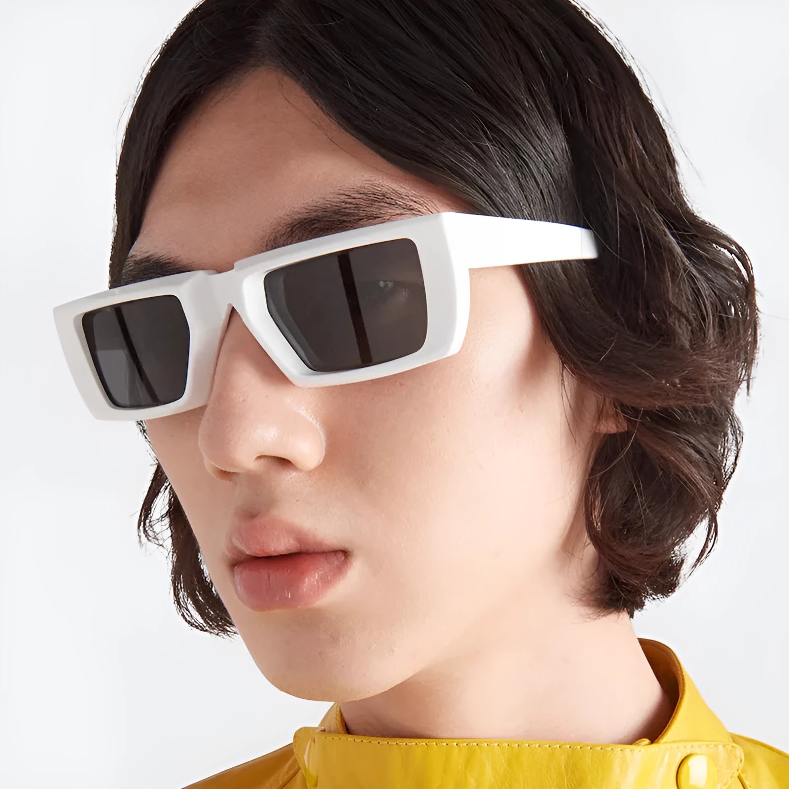 Y2K fashion special-shaped sunglasses with UV400 protection in multiple colour combinations