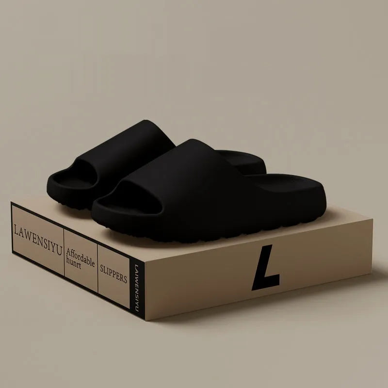 Women's beach slippers with thick EVA soles in multiple colours and sizes