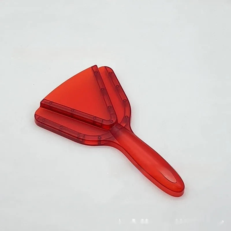 Adjustable telescopic manual bottle opener in red ABS plastic with non-slip handle.