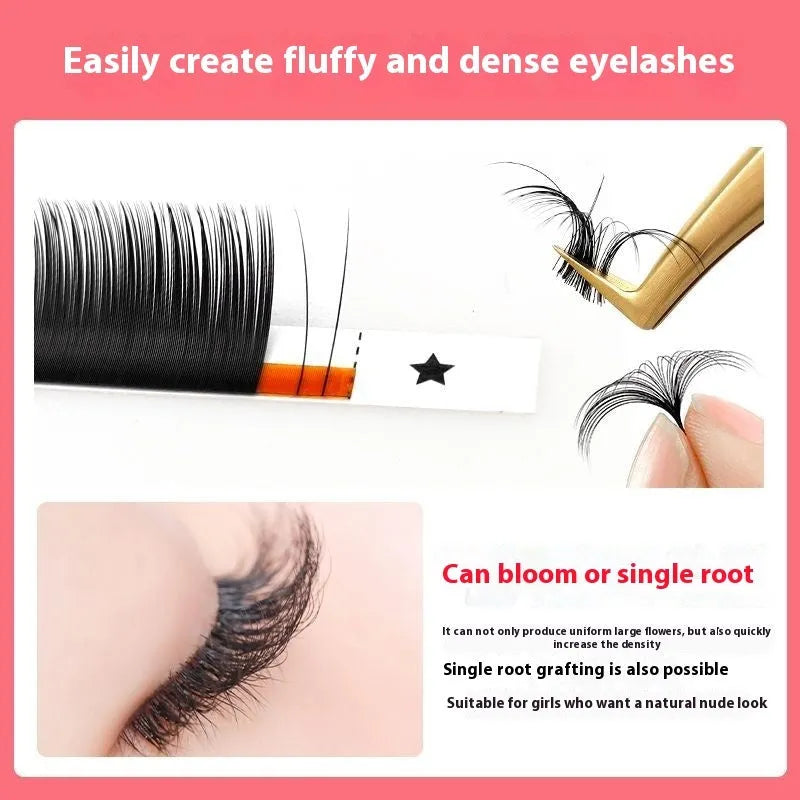Close-up of dense 16-row false eyelashes with matte wool texture in mink hair, showing length options.