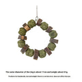 Hamster chew toy decorative ring with straw balls for guinea pigs and rabbits