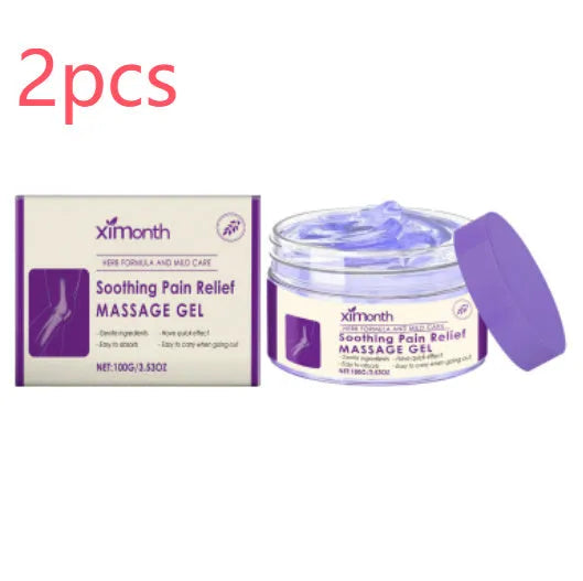 100g tube of body massage gel for joint and muscle care on knees and elbows.