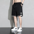 Cotton shorts for boys in plus sizes, shown in black, khaki, and white colours.