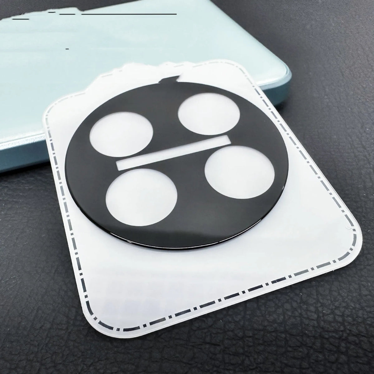 Large Arc HD Tempered Glass Lens Protector with black ring for OnePlus 12, Find N3, and OnePlus 11 phones.