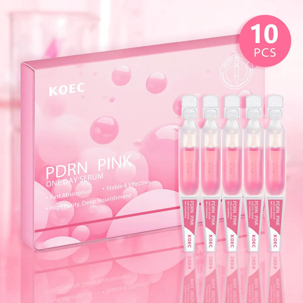 KOEC 10 pack powder polypeptide moisturising essence masks with latex fabric.