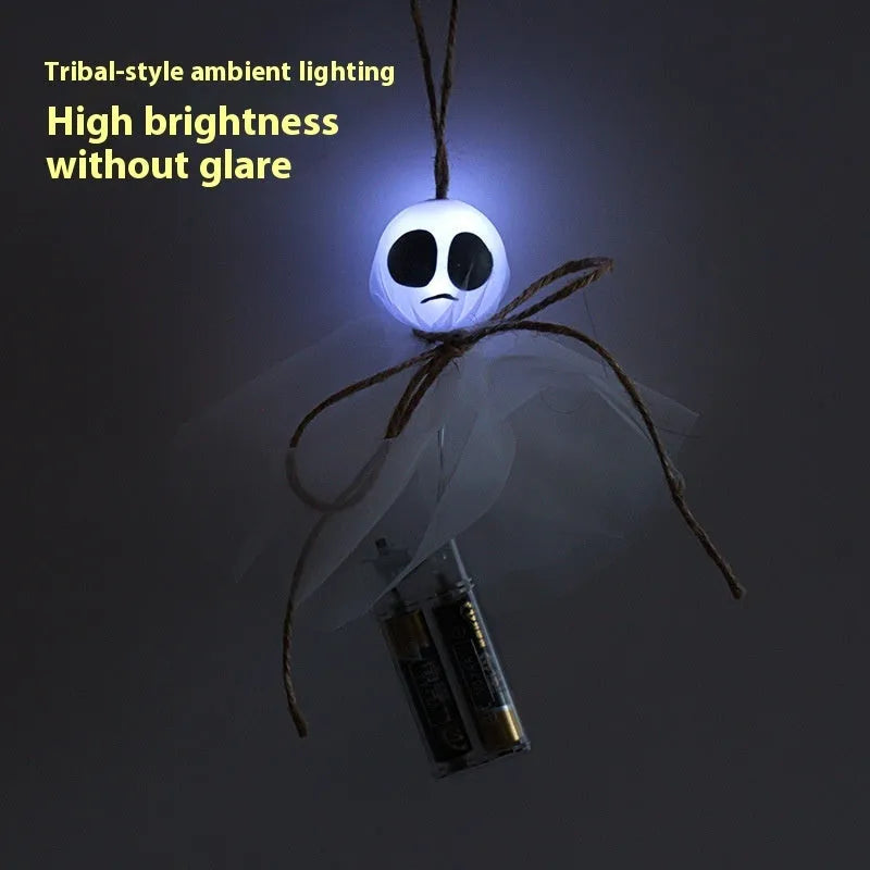 Halloween ghost LED lighting chain with colourful lights for venue decoration