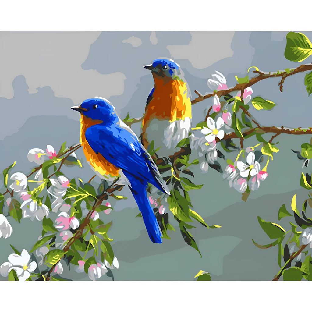 Custom hand-painted digital oil painting of an animal in idyllic scenery colours on linen canvas