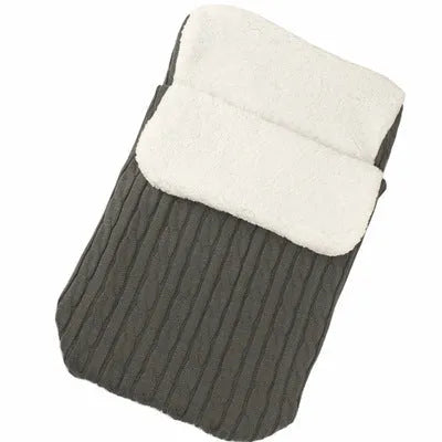 Baby stroller sleeping bag in envelope style with thick cotton wool filling for winter warmth