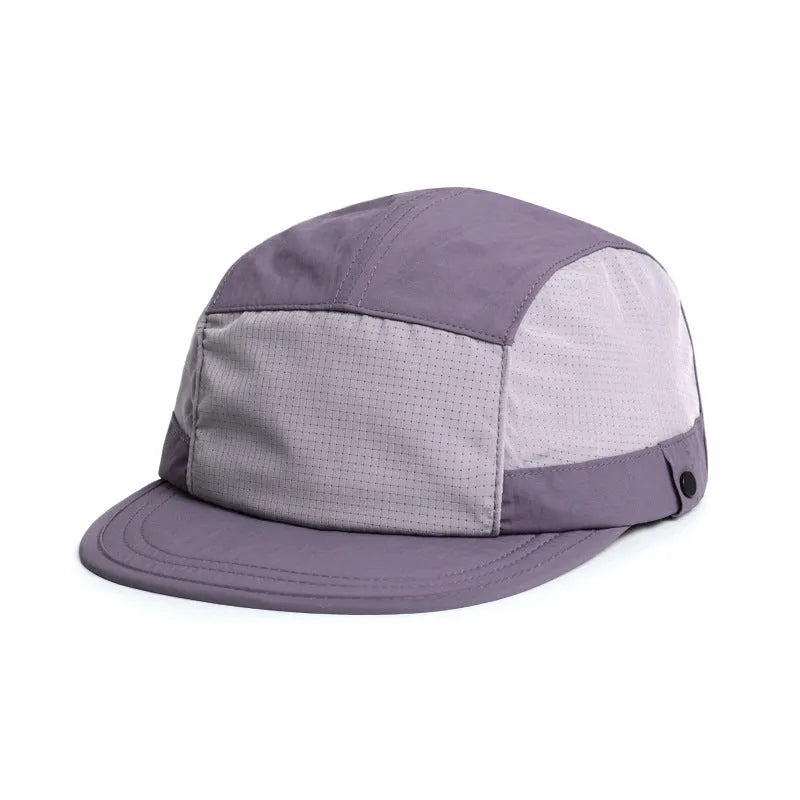 Breathable polyester dome tongue cap in army green with quick-drying sunshade function size M