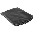 Large round trampoline elastic fabric bungee accessory with button fasteners on a white background.