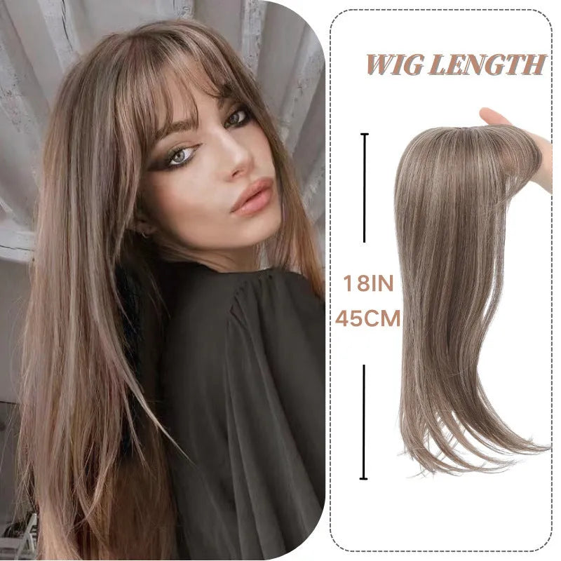 Synthetic hair clip extension with inner buckle attachment in one of six colour style options