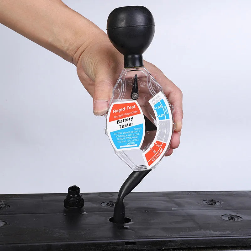 ABS plastic suction electrolyte hydrometer for lead acid battery testing with measurement scale
