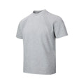 Loose fit short sleeve top with air layer stitching in black, white, or grey colours