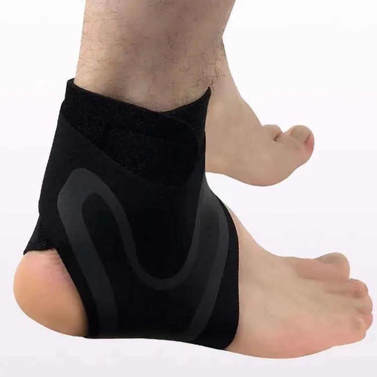 Ankle support brace for the left or right foot, shown in sizes for shoe sizes 37 to 46.