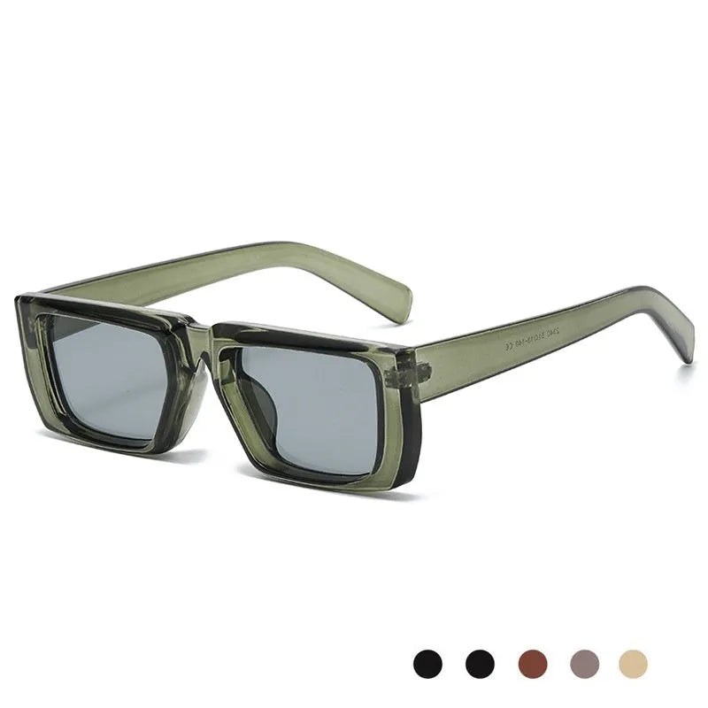 Y2K fashion special-shaped sunglasses with UV400 protection in multiple colour combinations