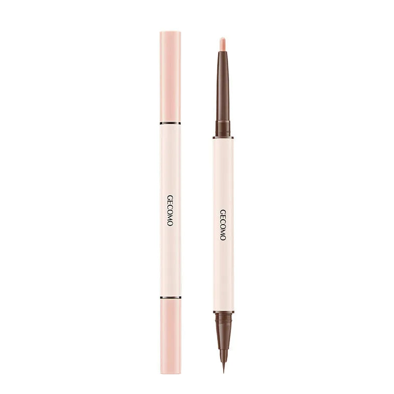 Stereoscopic Star Eyes Double Headed Silkworm Pen liquid eyeliner in pearlescent finish.