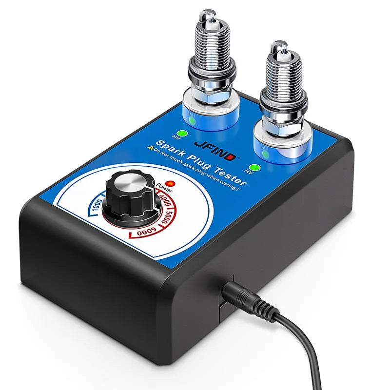 Car double hole spark plug tester ignition detector with European and American standard formats
