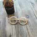 Retro round frame glasses in six colour variations with PC frame and UV400 protection