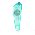 Refill correction tape dispenser in pastel blue, pink, yellow, transparent, black, and white colours.