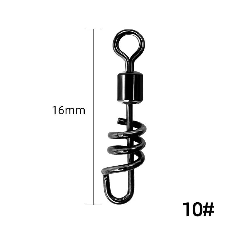 Stainless steel 8-shaped fishing swivel connector in seven sizes