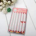 White plastic car door edge protector strip, 1 metre long with adhesive backing.