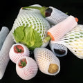 White foam fruit protective net for shockproof packaging in multiple sizes