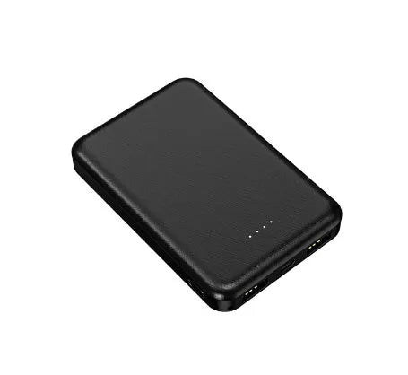 Black electric heating vest power bank with belt clip showing 10000mAh capacity label