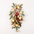 American country style Christmas garland in four formats with optional lighting