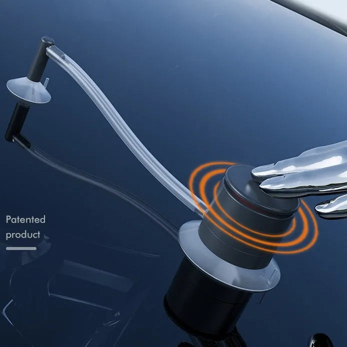 Car windshield crack repair tool kit with plastic applicator for glass point repairs