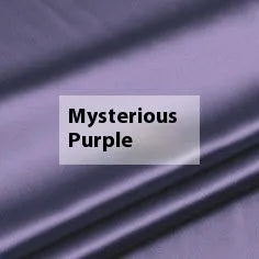 Double-sided solid colour silk duvet cover in Lotus Pink, pea green, bright brown, mysterious purple, white or silver blue.