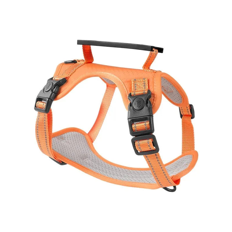 Adjustable dog chest harness with matching lead in multiple colour options