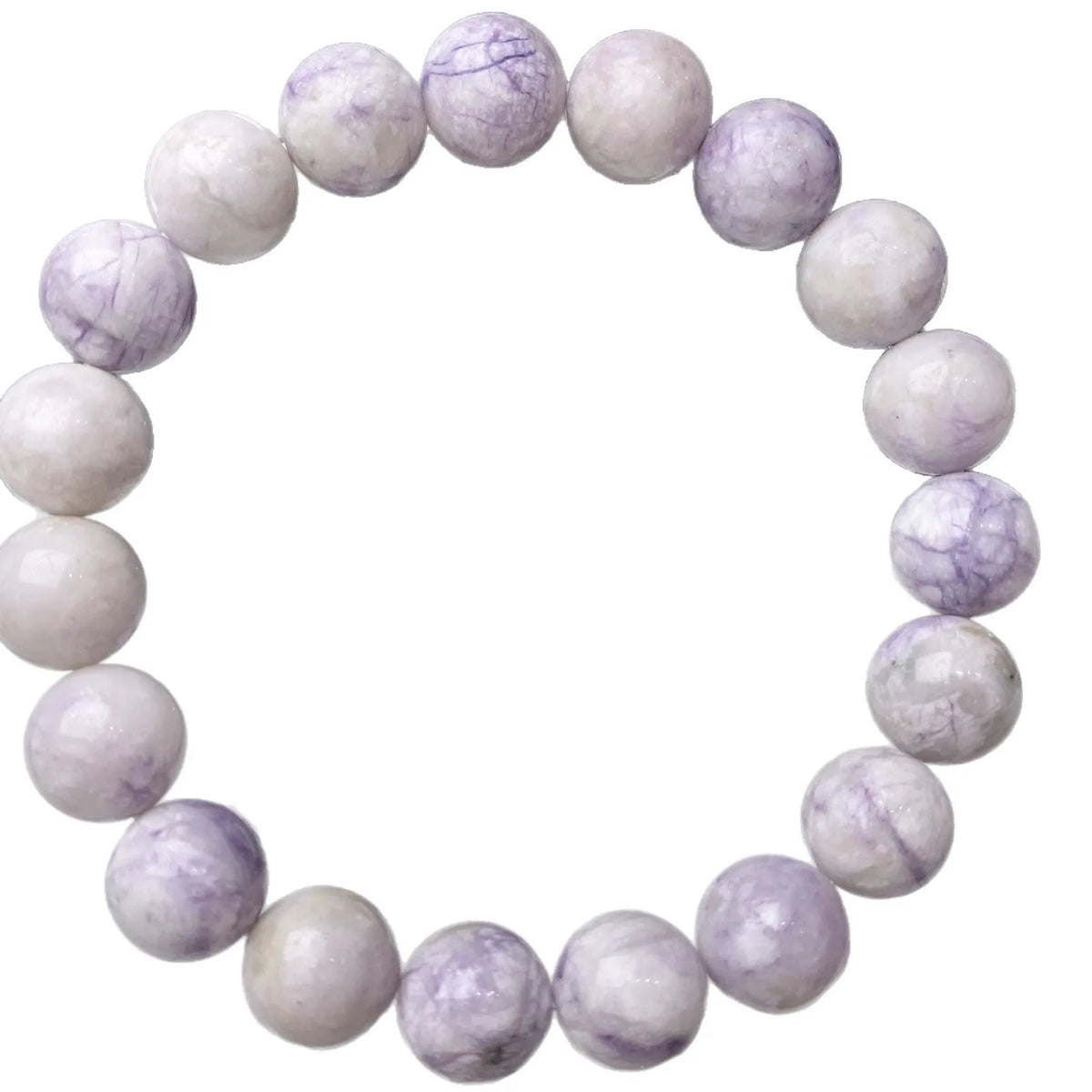 Natural purple turquoise beaded bracelet for women, round beads in about 6mm, 8mm or 10mm sizes