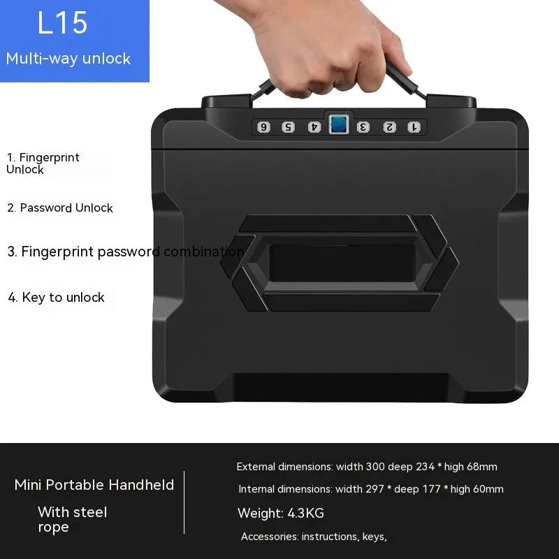 Portable L12 mechanical password safe with 6500G lock in youjingang construction